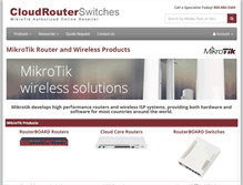 Tablet Screenshot of cloudrouterswitches.com